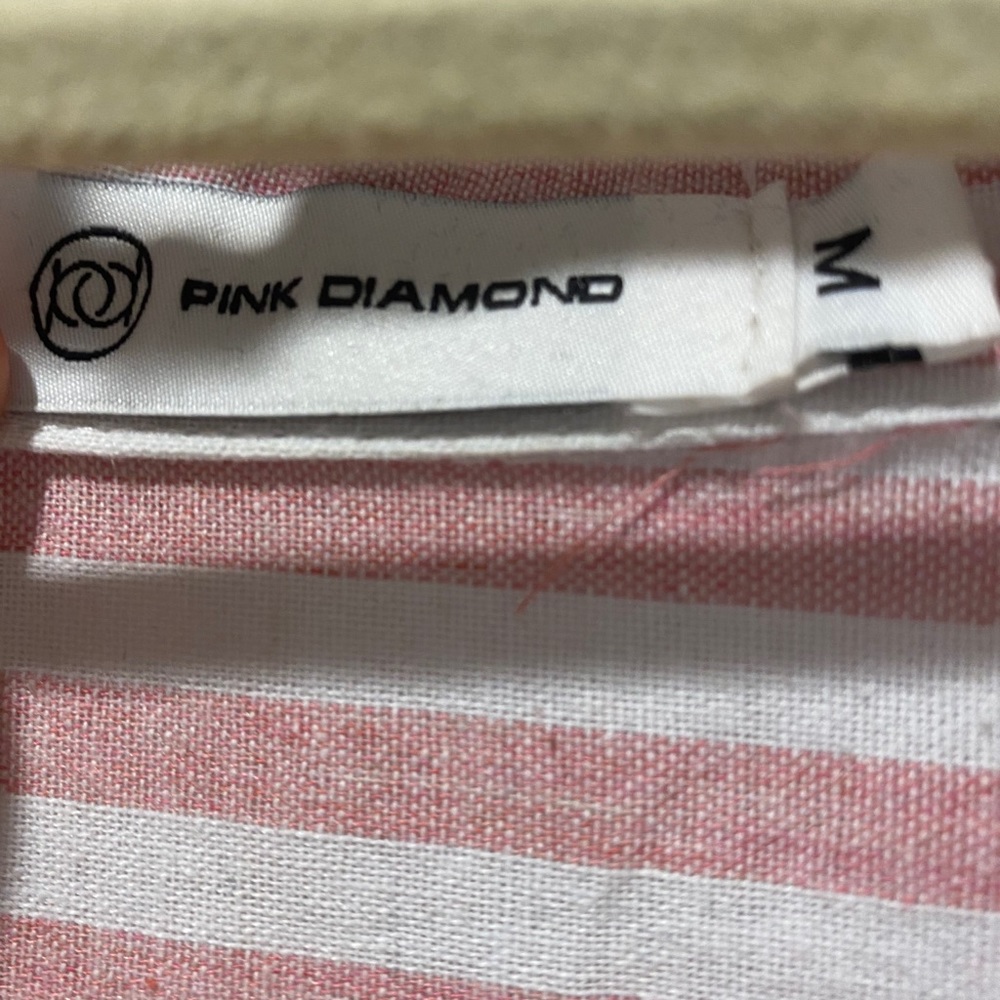 Striped button down cover up - Picture 2 of 3